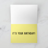 ホットドッグ!ヴィンテージレトロ誕生日カード カード (内部)