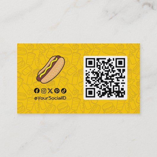 ホットドッグ 名刺 (裏面)