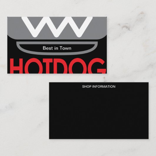 ホットドッグ 名刺 (正面/裏面)