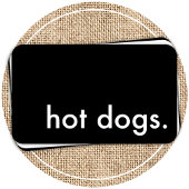 ホットドッグ。 名刺