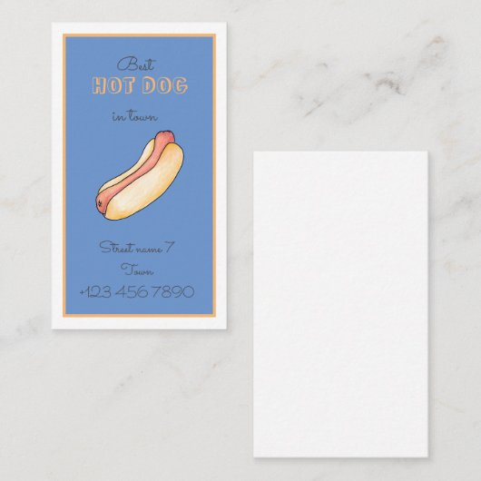 ホットドッグ 名刺 (正面/裏面)
