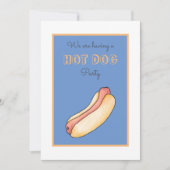 ホットドッグ 招待状 (正面)
