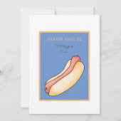 ホットドッグ 招待状 (裏面)