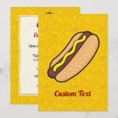 ホットドッグ 招待状 (正面/裏面)