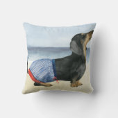 ホットドッグ |水泳トランクの子犬 クッション (裏面)