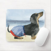 ホットドッグ |水泳トランクの子犬 マウスパッド (マウス)