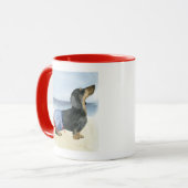 ホットドッグ |水泳トランクの子犬 マグカップ (正面左)