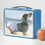 ホットドッグ |水泳トランクの子犬 メタルランチボックス (インサイチュ)