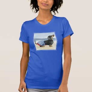 ホットドッグ 水着の子犬 Tシャツ