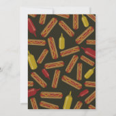 ホットドッグ!男の子ベイビーシャワー招待状 招待状 (裏面)