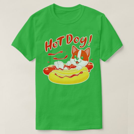 ホットドッグ Tシャツ (デザイン正面)