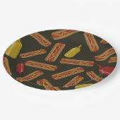 ホットドッグBBQ ペーパープレート (アングル)