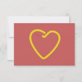 ホットドッグw/マスタードキッズスクールバレンタインデーカード サンキューカード (裏面)