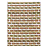 ホットドッグw/マスタード風味ファーストフードグルメピクニック テーブルクロス (正面)