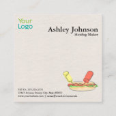 ホットドミニマルッグ店 スクエア名刺 (裏面)