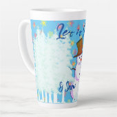 ホットドリンクススノーデイウィンターラテマグ カフェラテマグ (左アングル)