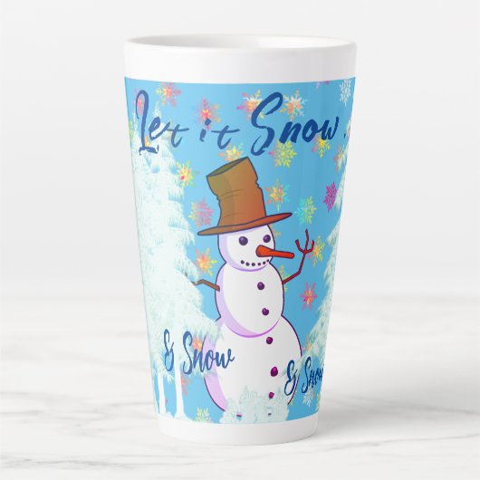 ホットドリンクススノーデイウィンターラテマグ カフェラテマグ (正面)