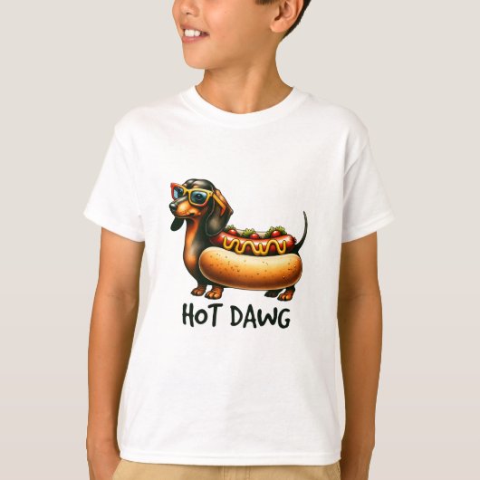 ホットドークールグ：ダシュントHot Dog Kids'T-Shirt Tシャツ (正面)