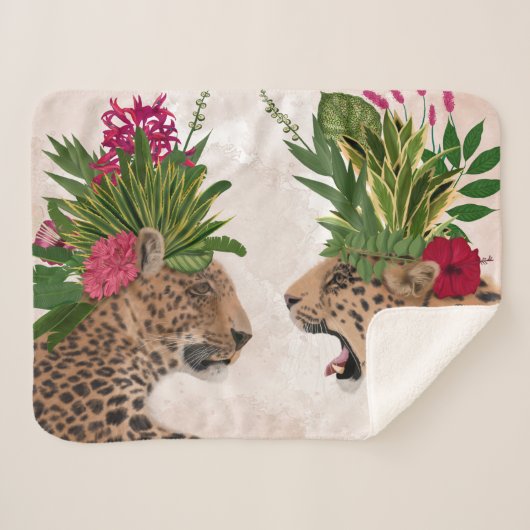 ホットハウスヒョウ |ペア シェルパブランケット (正面(横))