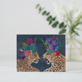 ホットハウスヒョウ | Aカップル ポストカード (スタンド正面)