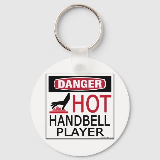ホットハンドベル選手 キーホルダー (正面)