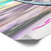 ホットバイクもしくは自転車に乗る人チック ポスター (角)