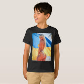 ホットバイヴ - ウクライナの旗を持つ美しいビキニの女の子 Tシャツ (正面フル)
