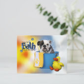 ホットバス – English Bulldog - Delilah ポストカード (スタンド正面)