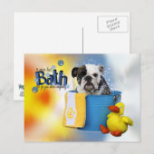 ホットバス – English Bulldog - Delilah ポストカード (正面/裏面)
