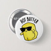 ホットバターおもしろいフードパン 缶バッジ (正面&裏面)