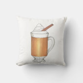 ホットバターラムシナモンクリスマスホリデー クッション (正面)