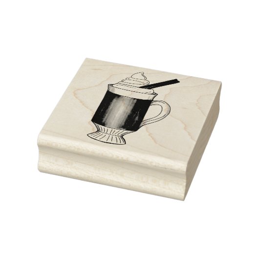 ホットバター付きラムウィンタータイムドリンクホリデー飲料 ラバースタンプ (スタンプ)