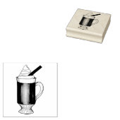 ホットバター付きラムウィンタータイムドリンクホリデー飲料 ラバースタンプ (押印)