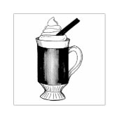 ホットバター付きラムウィンタータイムドリンクホリデー飲料 ラバースタンプ (インプリント)