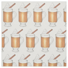 ホットバター付きラムクリスマスウィンターホリデードリンク ファブリック