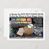 ホットバター付きラムレシピ葉書 ポストカード (正面/裏面)