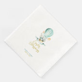 ホットバルーンにキュートなイースターバニーカスタム、文字 (コーナー)