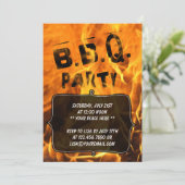 ホットバーニング消防パーティの招待状 招待状 (スタンド正面)