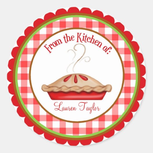 ホットパイベーキング料理キッチンシール ラウンドシール (正面)