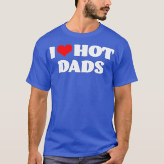 ホットパパI愛ホットパパ赤いハートパパ Tシャツ