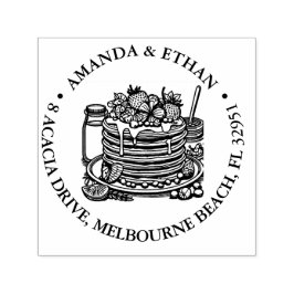 ホットパンケーキスナックテーマ セルフインキングスタンプ