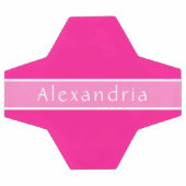 ホットパーソナライズされたピンクとピンク サッカーボール (フラット)