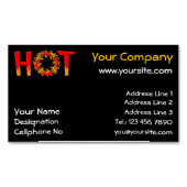 ホットビジネスカード磁石 マグネット名刺 (正面)