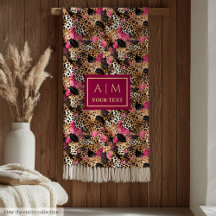 ホットピお洒落ックウォーター色ヒョウ毛毛布