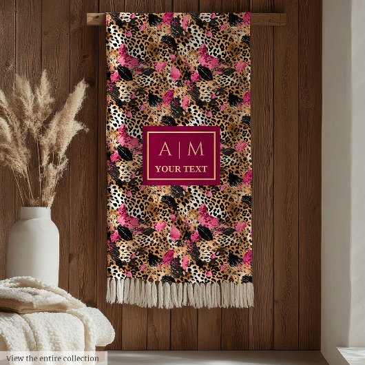 ホットピお洒落ックウォーター色ヒョウ毛毛布 フリースブランケット