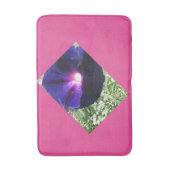 ホットピかわいらしンクとパープルのフローラ バスマット (正面縦)