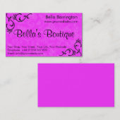 ホットピかわいらしンク暗い赤紫色名刺テンプレート 名刺 (正面/裏面)