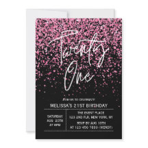 ホットピきらめくンクグリッターブラック21歳の誕生日