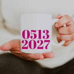 ホットピはっきりしたンクの日結婚付婚約プレゼント コーヒーマグカップ