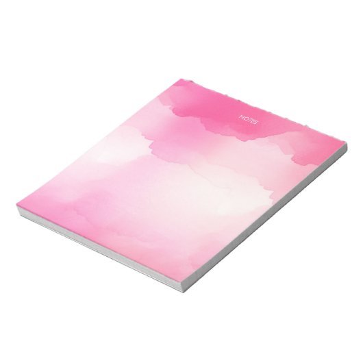 ホットピエレガントックウォーターのカラースプラッシュパーソナライズされた ノートパッド (回転)